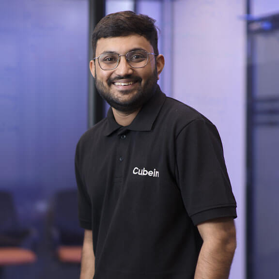 Cubein's Co-Founder & COO Mr. Siddharth Gajera